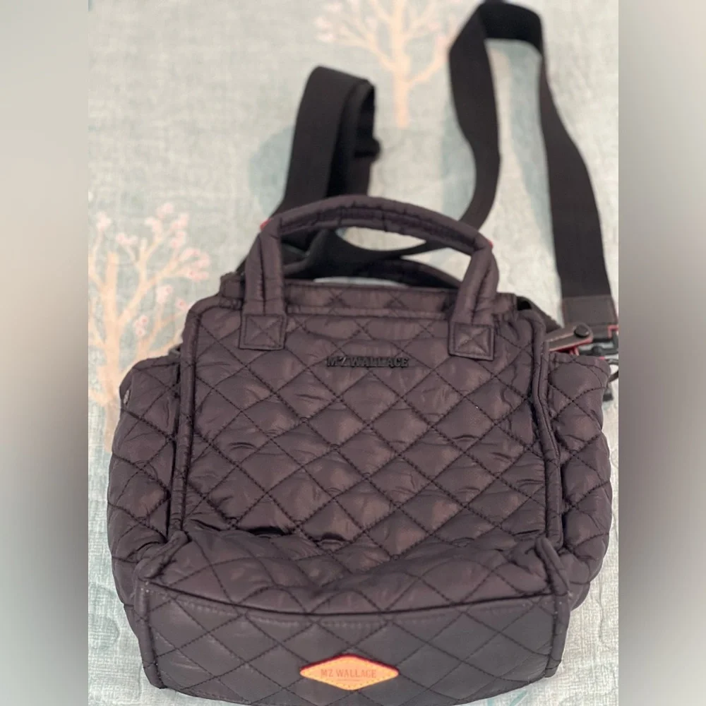 MZ Wallace Black Mini Box Tote/crossbody bag - Picture 8 of 14